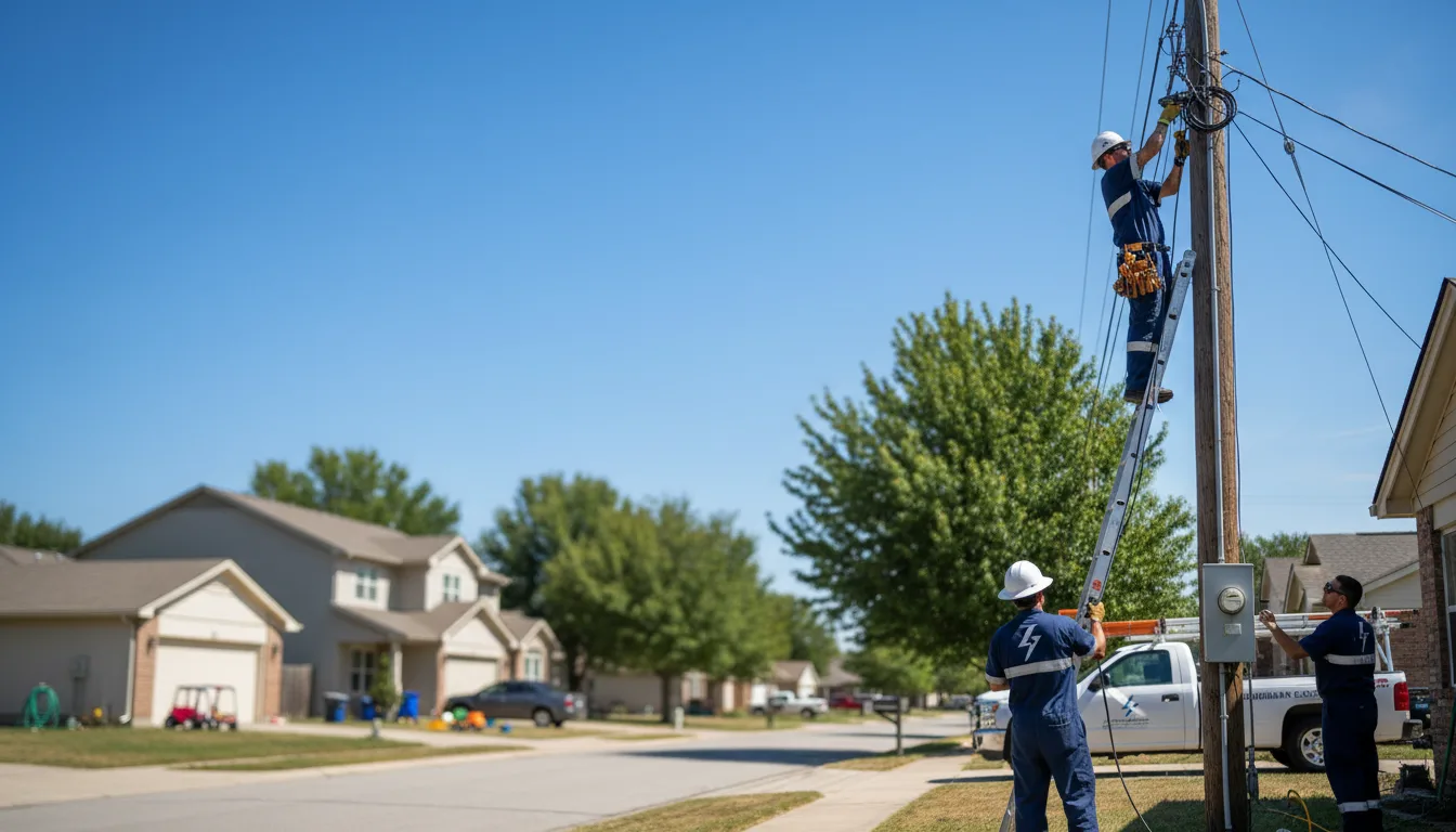 Residential electrician providing installation services in Poplar Grove, IL